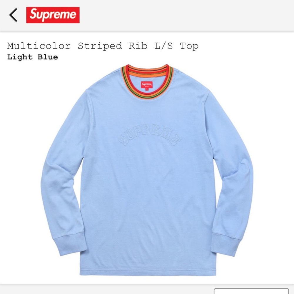 Men’s Supreme 100% Cotton Longsleeve Small